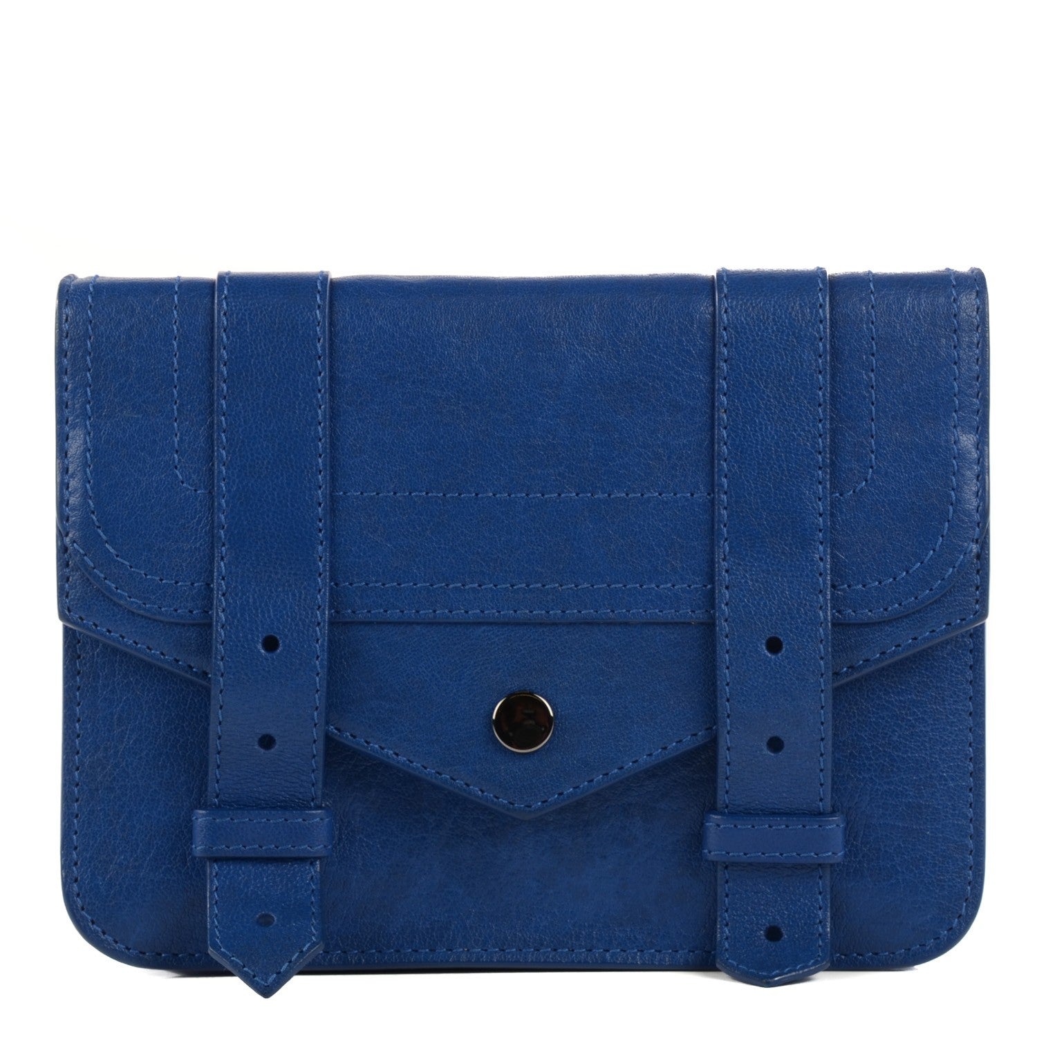 Proenza Schouler Lambskin PS1 Large Chain Wallet Royal Blue 1 of 6