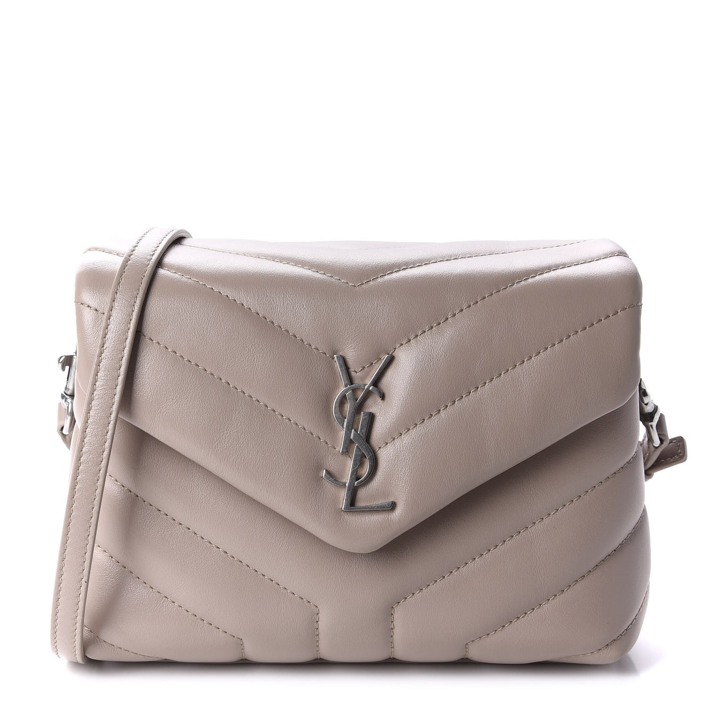 Calfskin Y Quilted Monogram Toy Loulou Crossbody Bag Light Natural