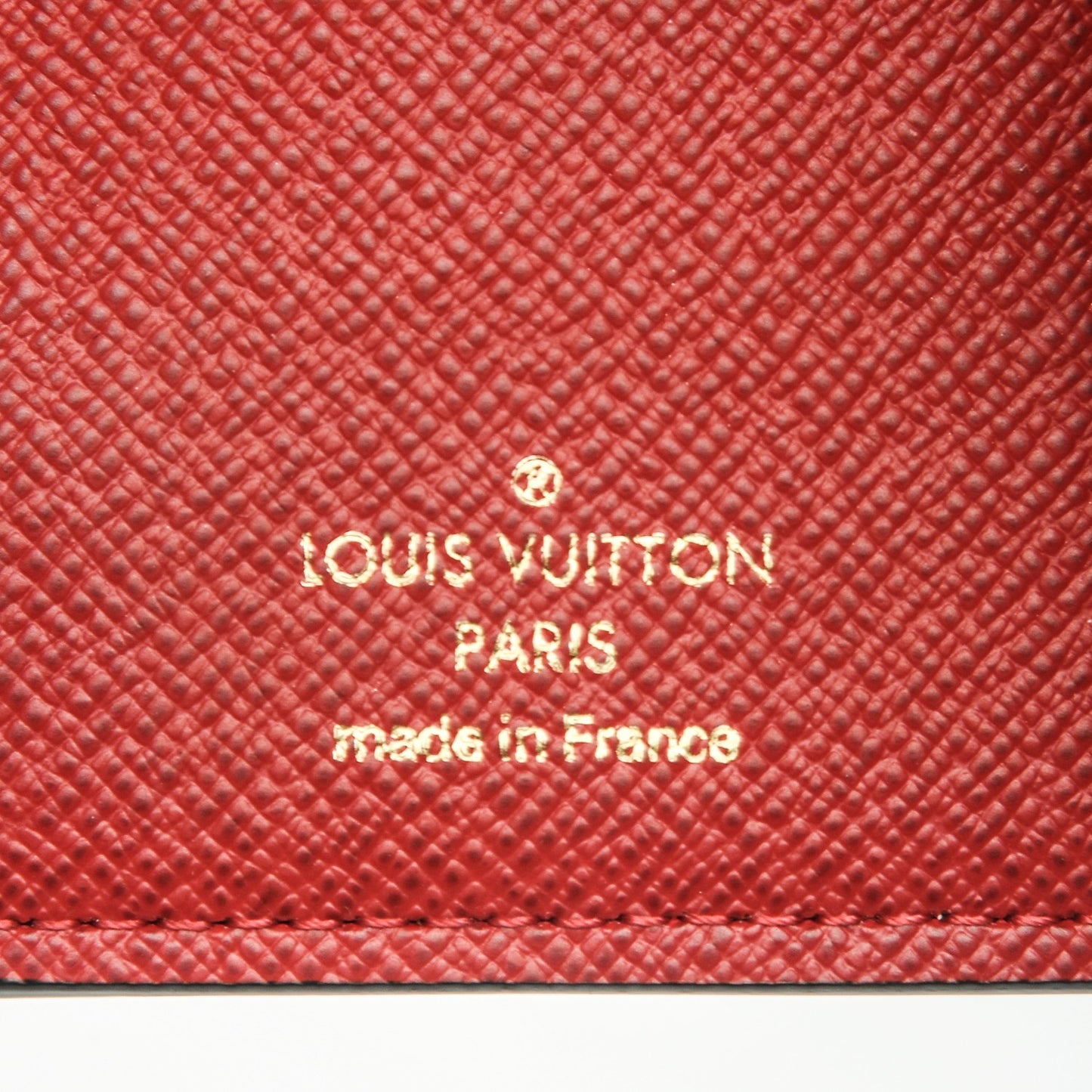 Damier Ebene Victorine Wallet Red