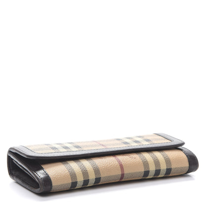 Burberry Haymarket Check Molly Continental Wallet Chocolate 4 of 15