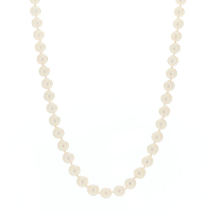 Tiffany 18K Yellow Gold 6-6.5mm Pearl Signature Necklace 1 of 5