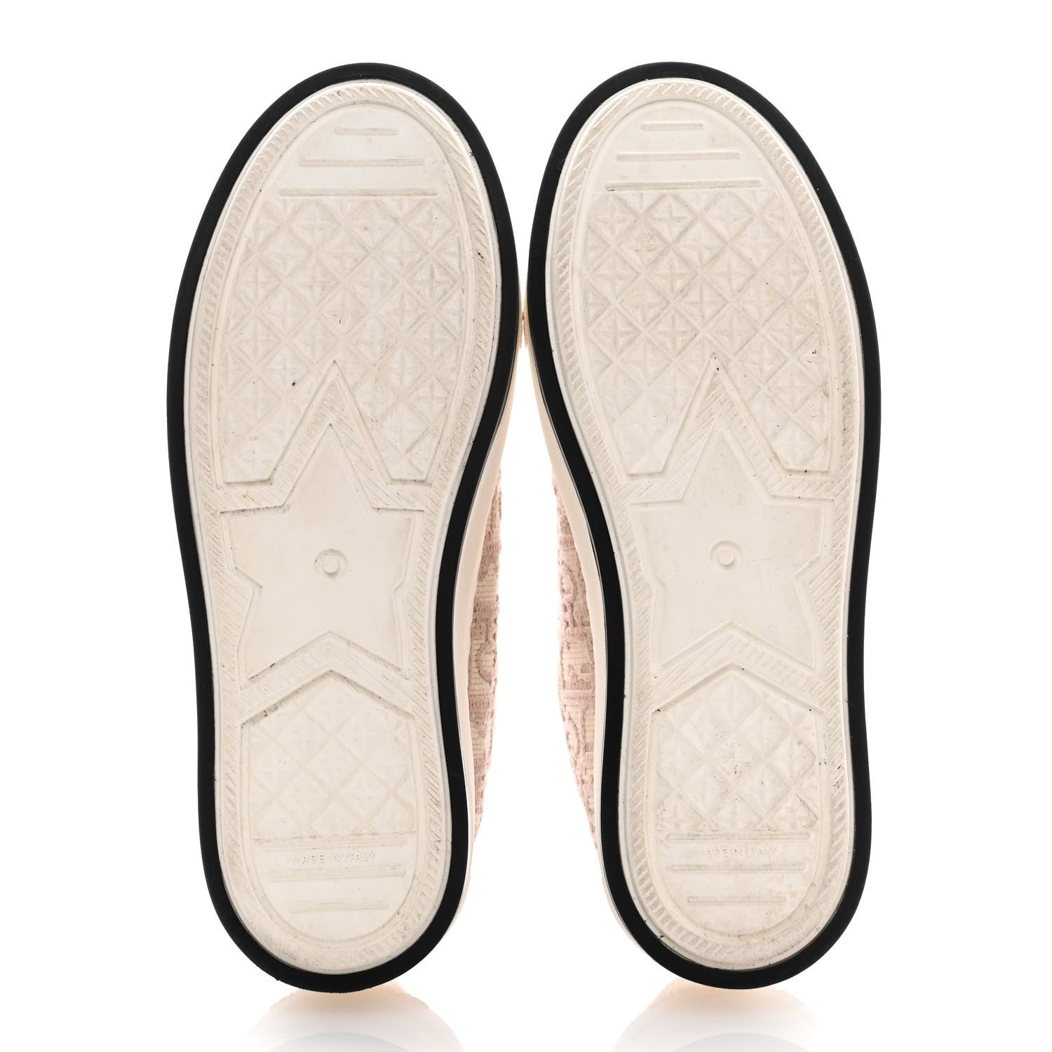 Christian Dior Canvas Lurex Oblique Walk'N'Dior Platform Sneakers 37.5 Powder Nude 5 of 13