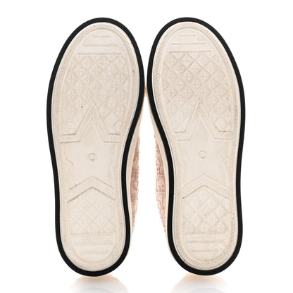 Christian Dior Canvas Lurex Oblique Walk'N'Dior Platform Sneakers 37.5 Powder Nude 5 of 13