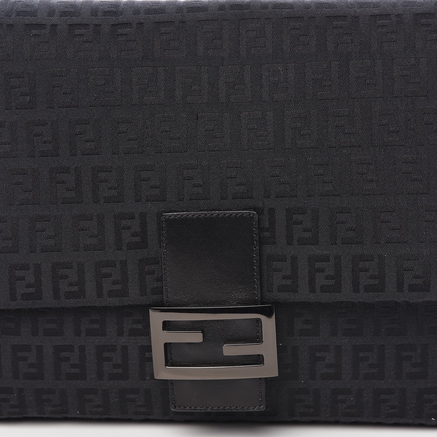 Fendi Zucchino Mama Baguette Black 8 of 13