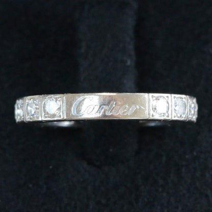 Cartier 18k White Gold Diamond Lanieres Ring 50 5.5 6 of 6