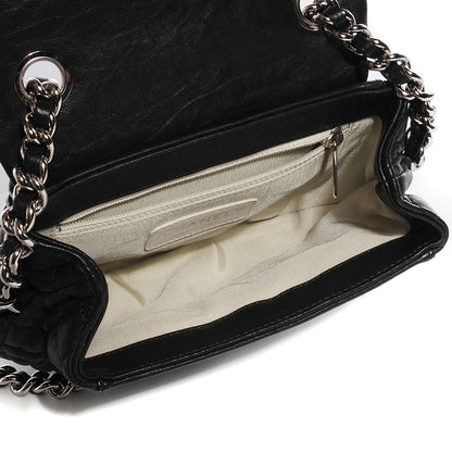 Chanel Washed Lambskin Chain Around Mini Flap Black 5 of 7
