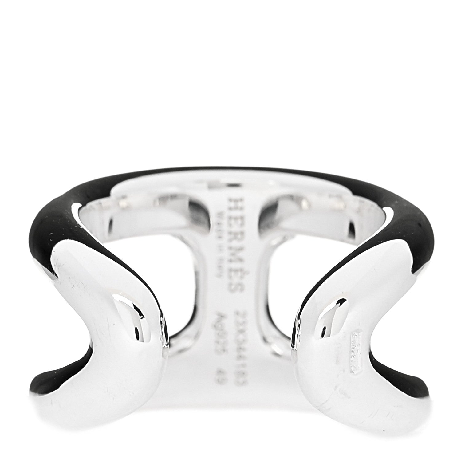 Hermes Sterling Silver PM Osmose Ring 49 5 3 of 5