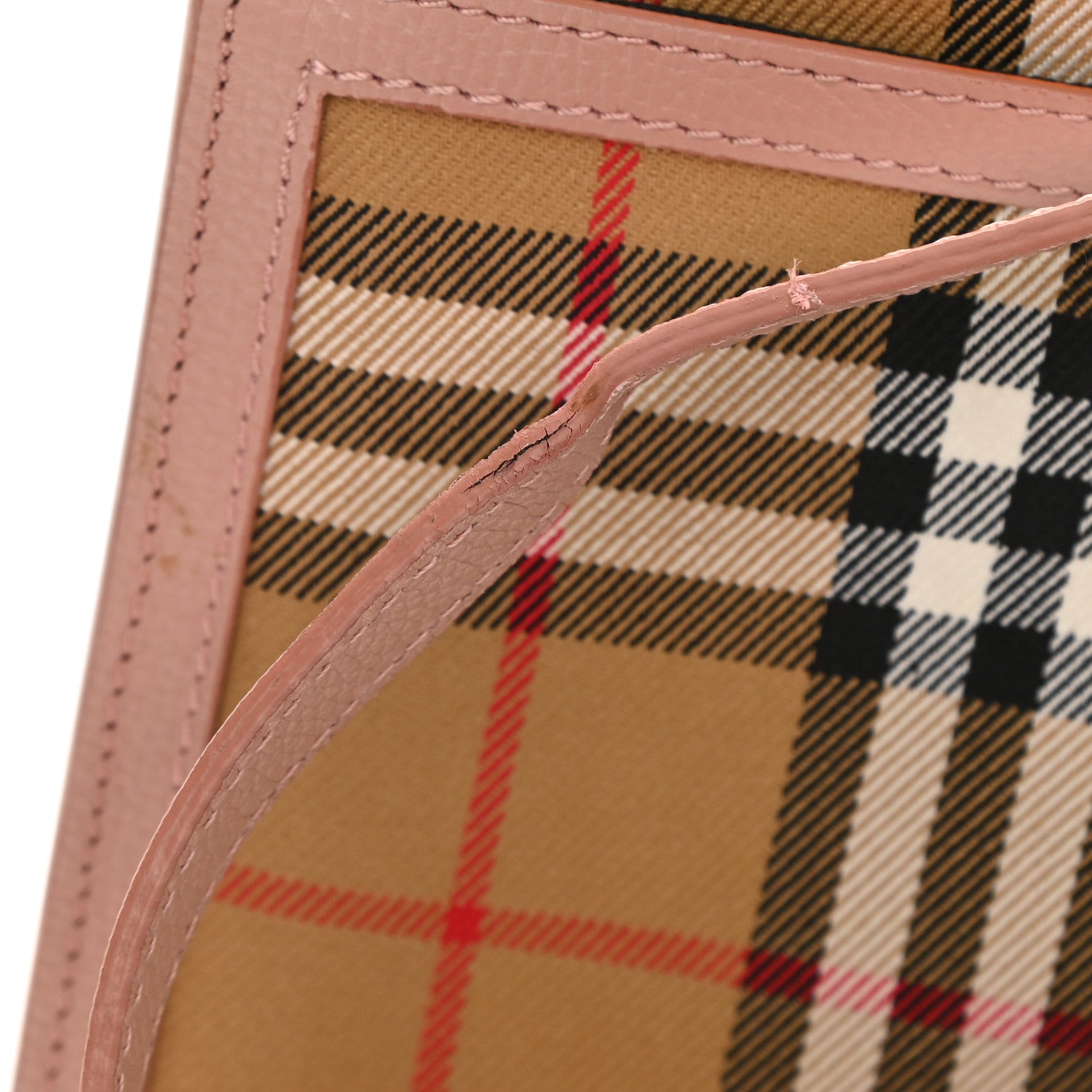 Burberry Grainy Calfskin Vintage Check Small Macken Crossbody Bag Ash Rose 12 of 12