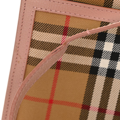 Burberry Grainy Calfskin Vintage Check Small Macken Crossbody Bag Ash Rose 12 of 12