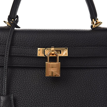 Hermes Togo Kelly Retourne 25 Black 10 of 11