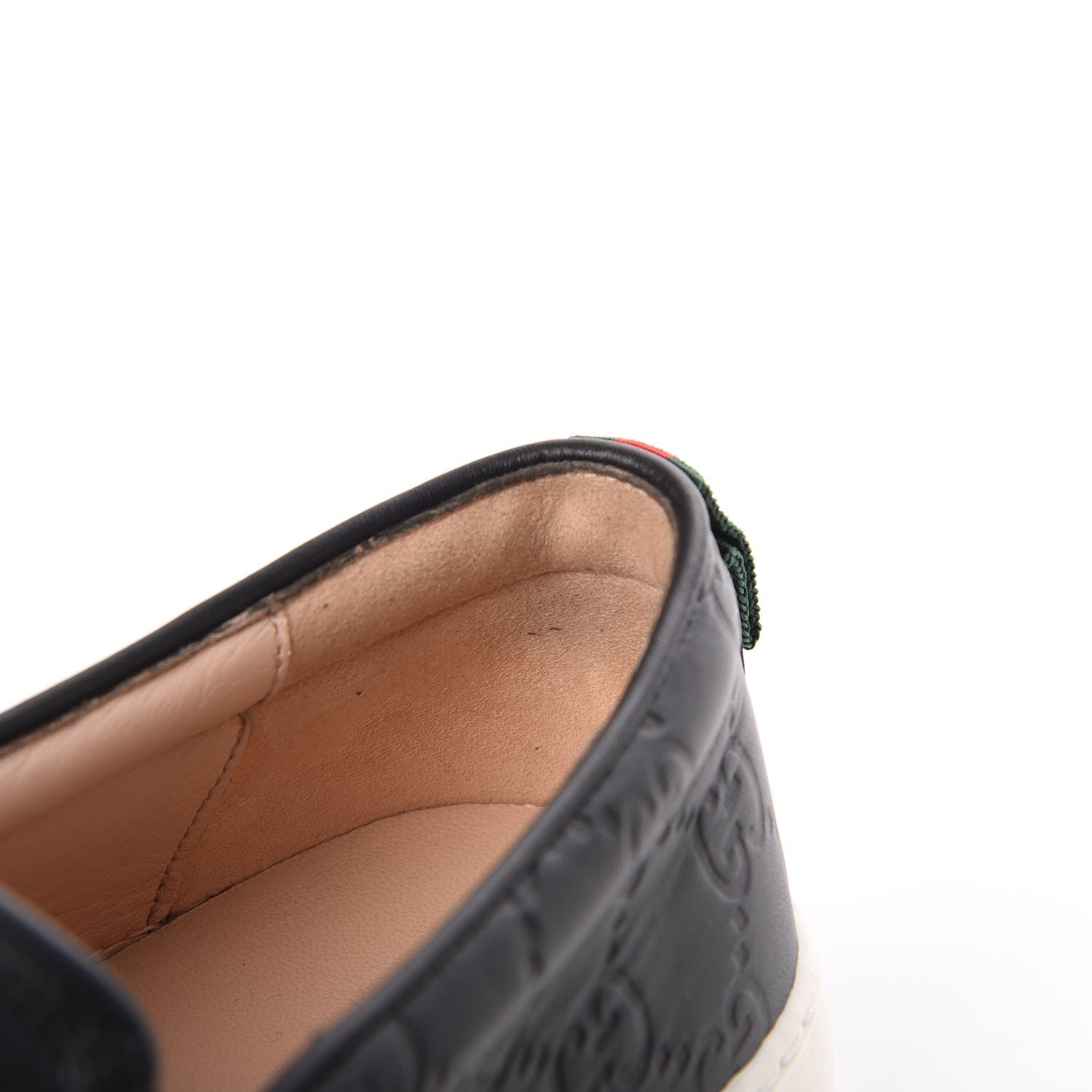 Gucci Guccissima Dublin Slip On Sneakers 38 Black 14 of 14