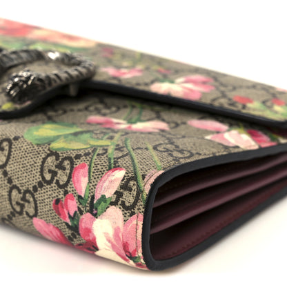 Gucci GG Supreme Monogram Blooms Mini Dionysus Chain Wallet Beige Multicolor Dry Rose 10 of 10