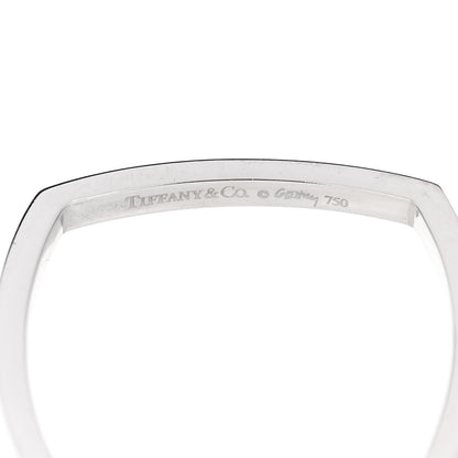 Tiffany 18K White Gold Diamond Frank Gehry Torque Micro Ring 53 6.5 4 of 4