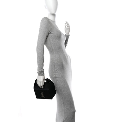 Saint Laurent Calfskin Monogram Take Away Box Black 2 of 12