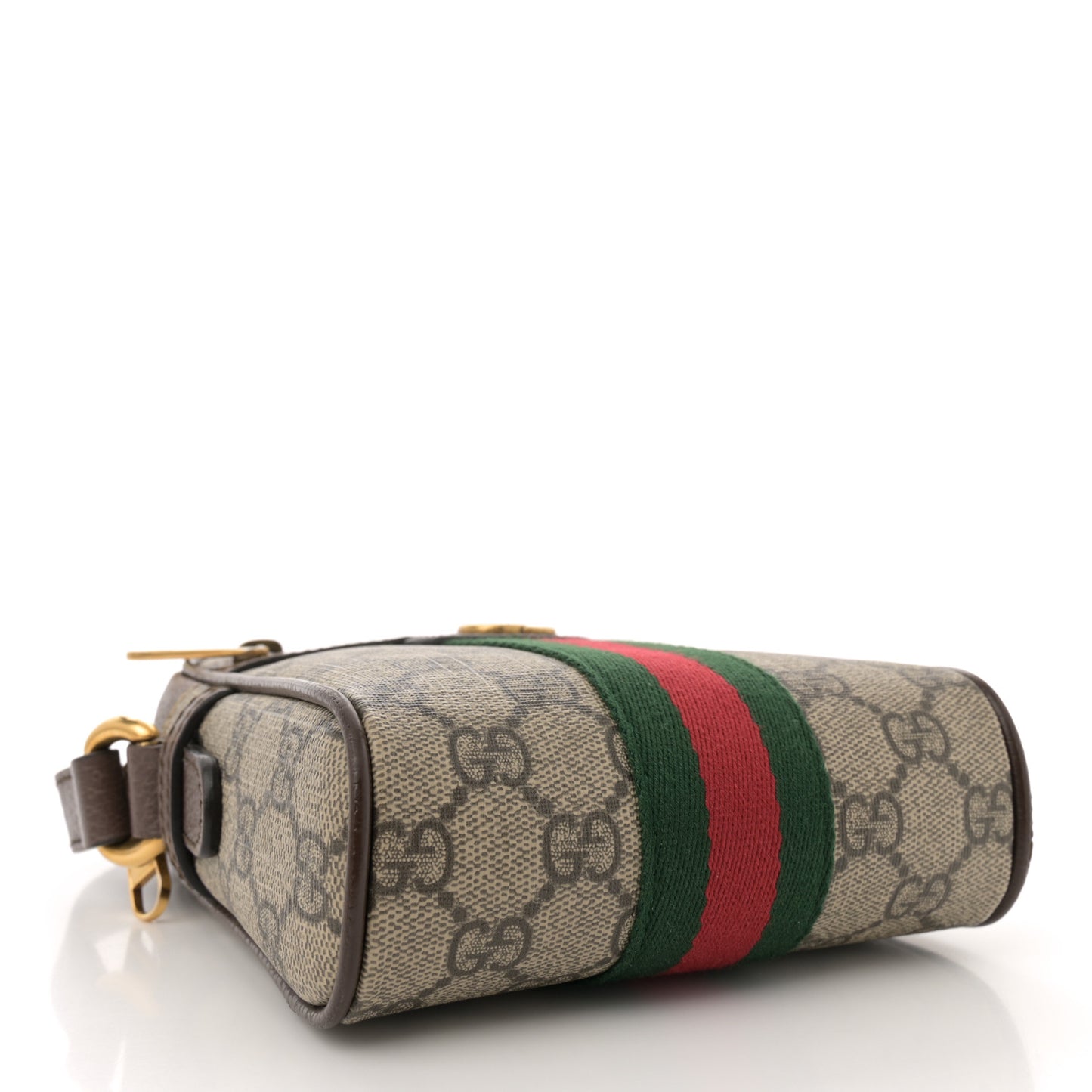 GG Supreme Monogram Web Mini Ophidia Messenger Brown