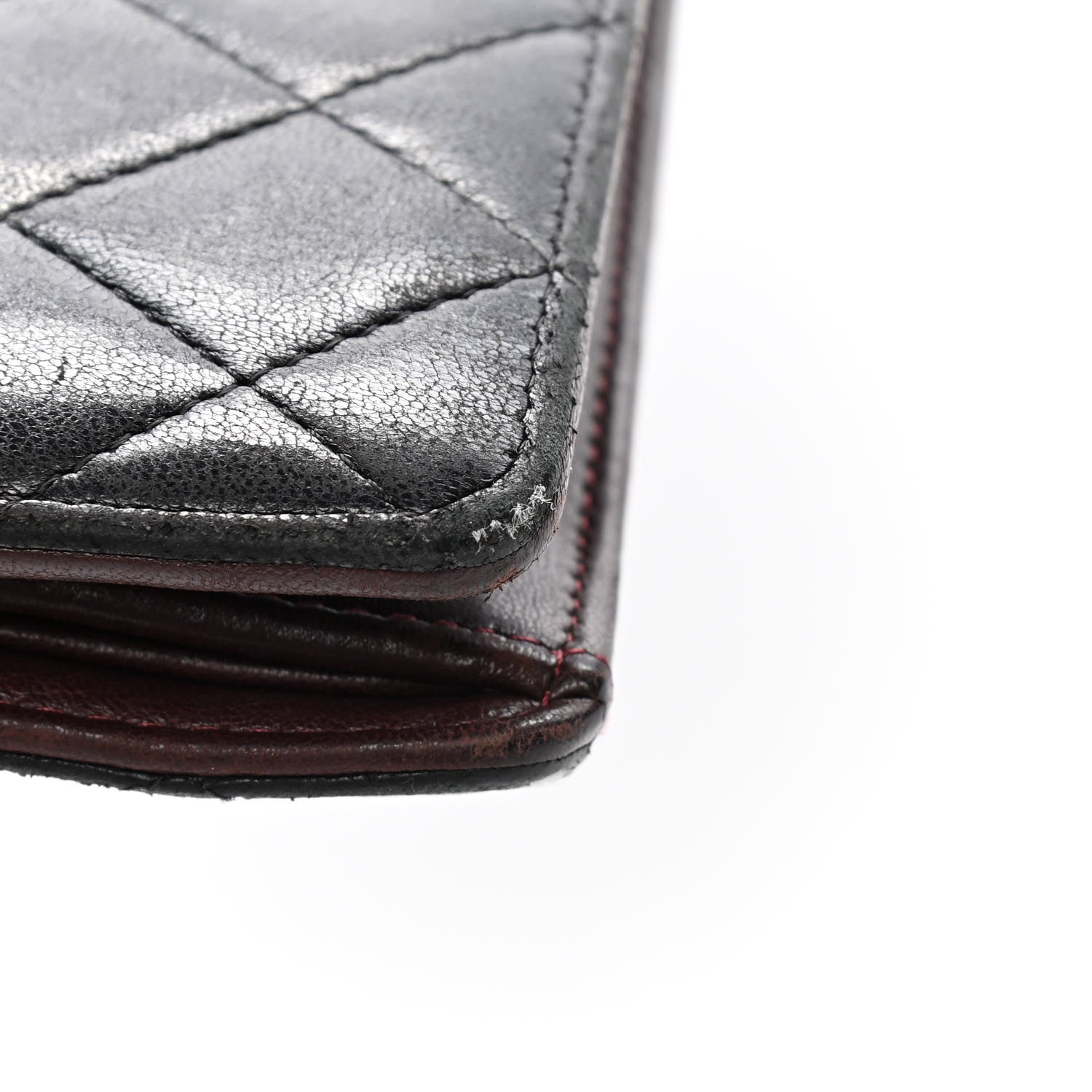 Chanel Lambskin Quilted Yen Wallet Black 5 of 5