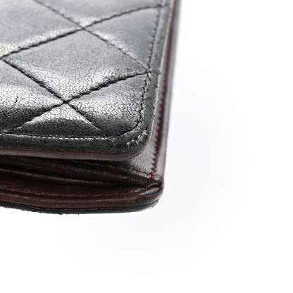 Chanel Lambskin Quilted Yen Wallet Black 5 of 5