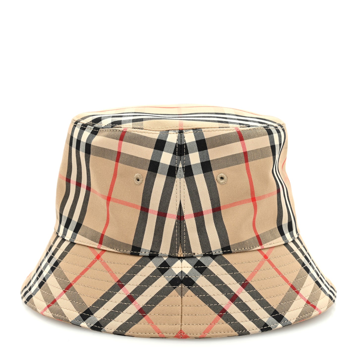 Technical Cotton Vintage Check Bucket Hat L Archive Beige