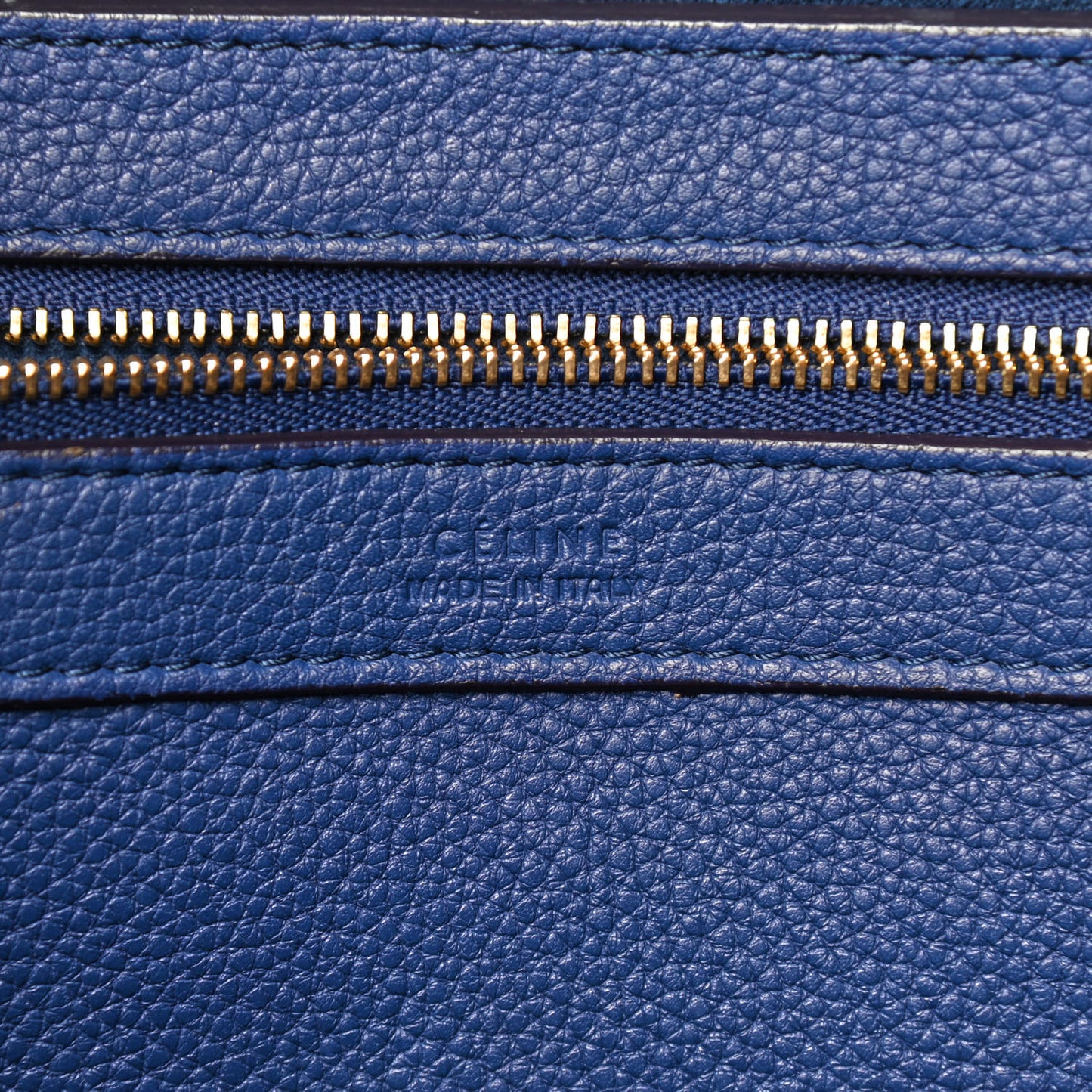 Soft Grained Calfskin Small Belt Cabas Phantom Indigo