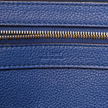 Celine Soft Grained Calfskin Small Belt Cabas Phantom Indigo 9 of 11