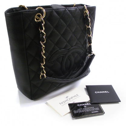 Chanel Caviar Petit Shopping Tote PST Black 3 of 15