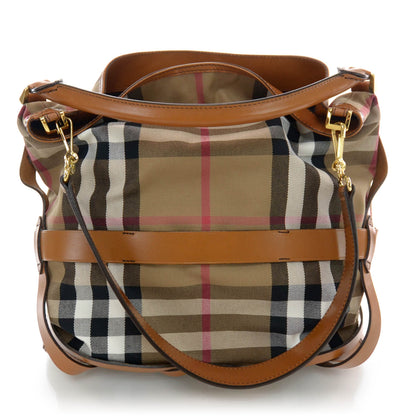 Burberry House Check Bridle Calfskin Medium Gosford Hobo 3 of 9