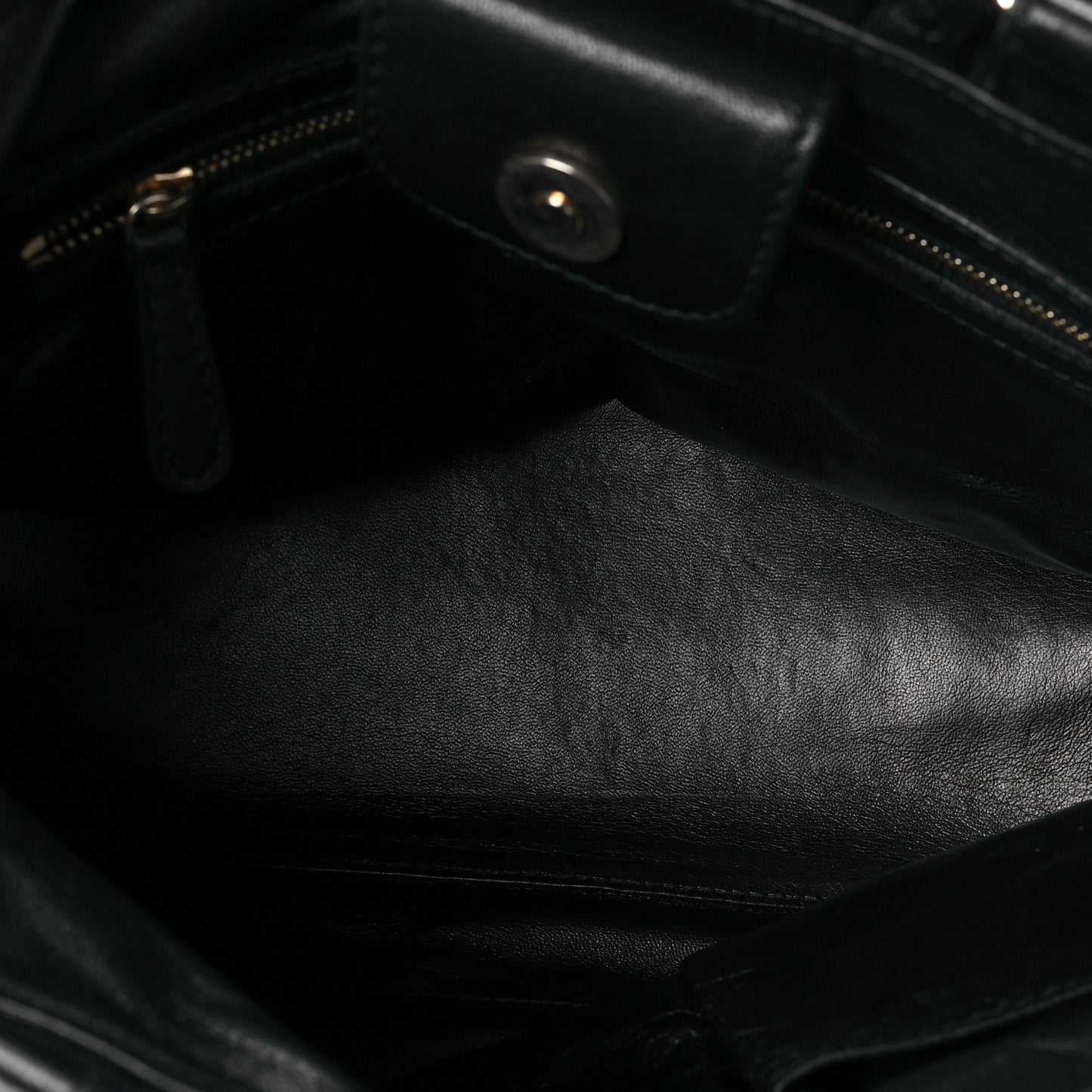 Gaufre Lambskin Cannage Delices Tote Black