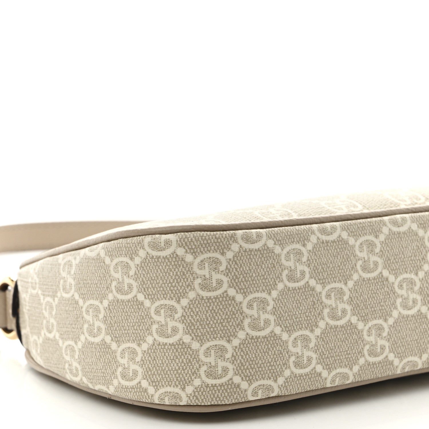 Gucci GG Supreme Monogram Textured Dollar Calfskin Small Ophidia Hobo Beige Mystic White Oatmeal 10 of 14