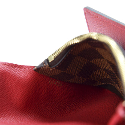 Louis Vuitton Damier Ebene Josephine Wallet Red 8 of 9