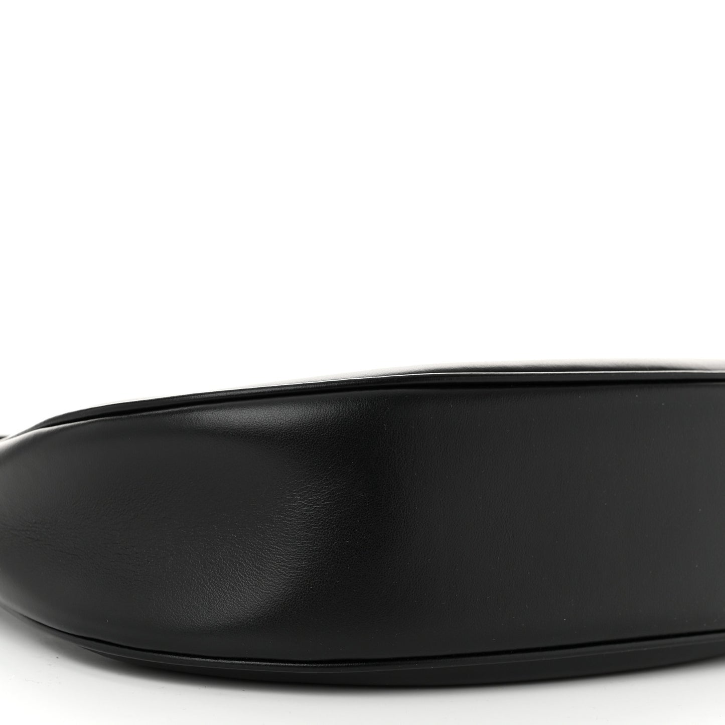 Smooth Calfskin Medium Strap Ava Triomphe Shoulder Bag Black