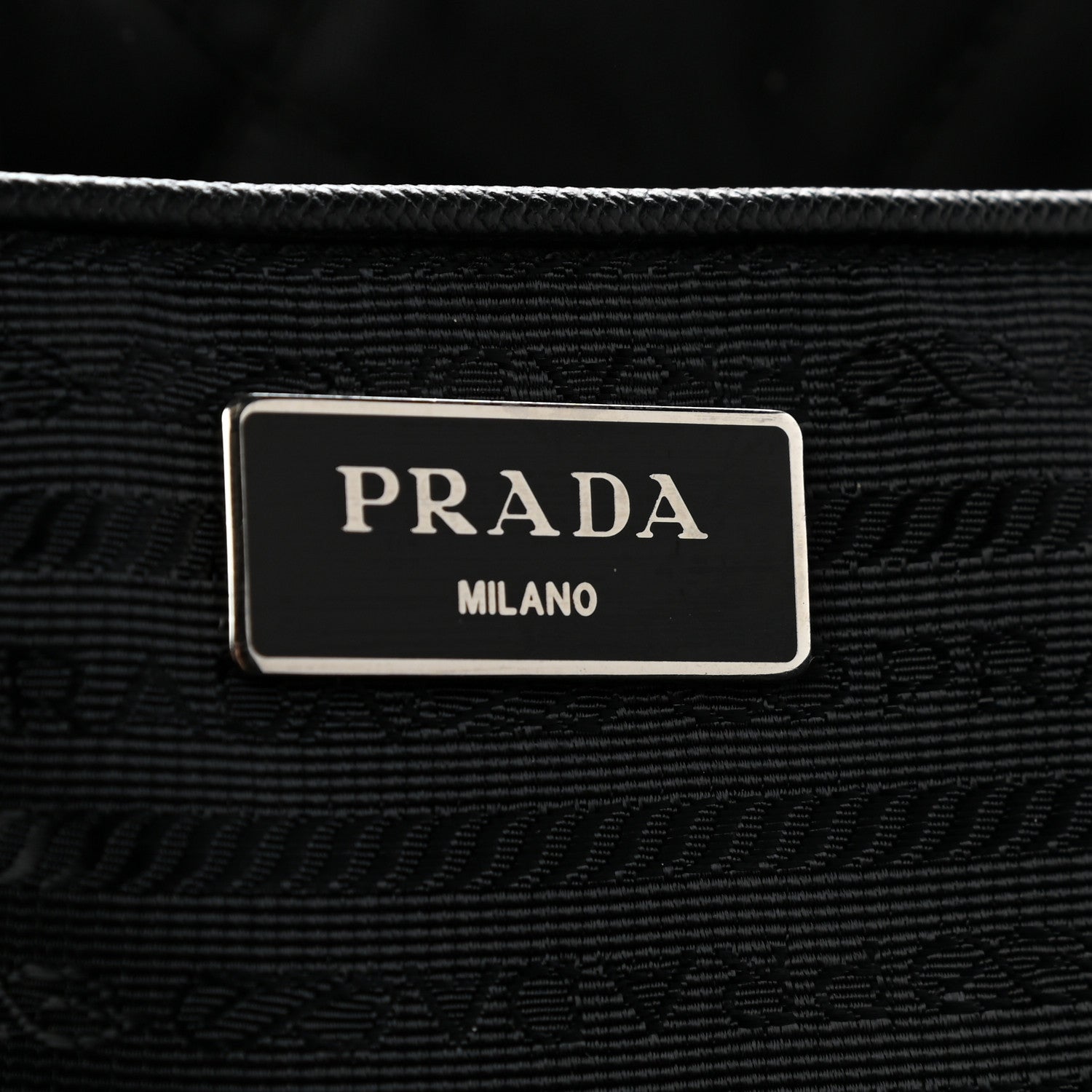 Prada Nylon Tessuto Impuntu Quilted Large Shoulder Bag Black 6 of 12
