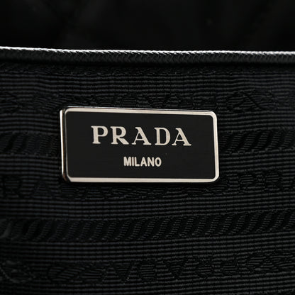 Prada Nylon Tessuto Impuntu Quilted Large Shoulder Bag Black 6 of 12
