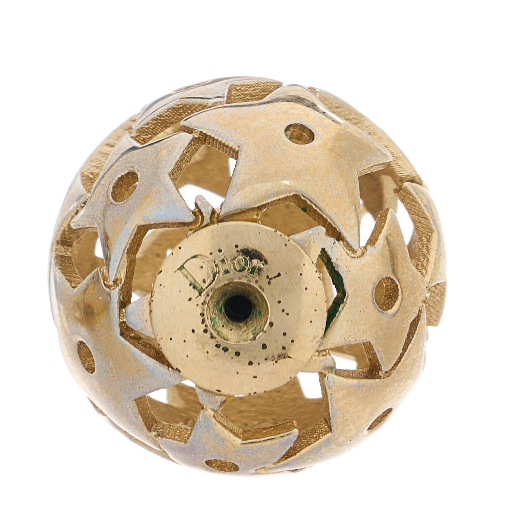 Pearl Star Mise En Dior Tribal Earrings Gold
