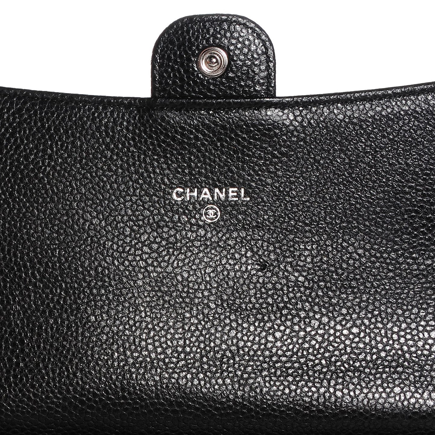 Caviar Quilted Travel Wallet Black
