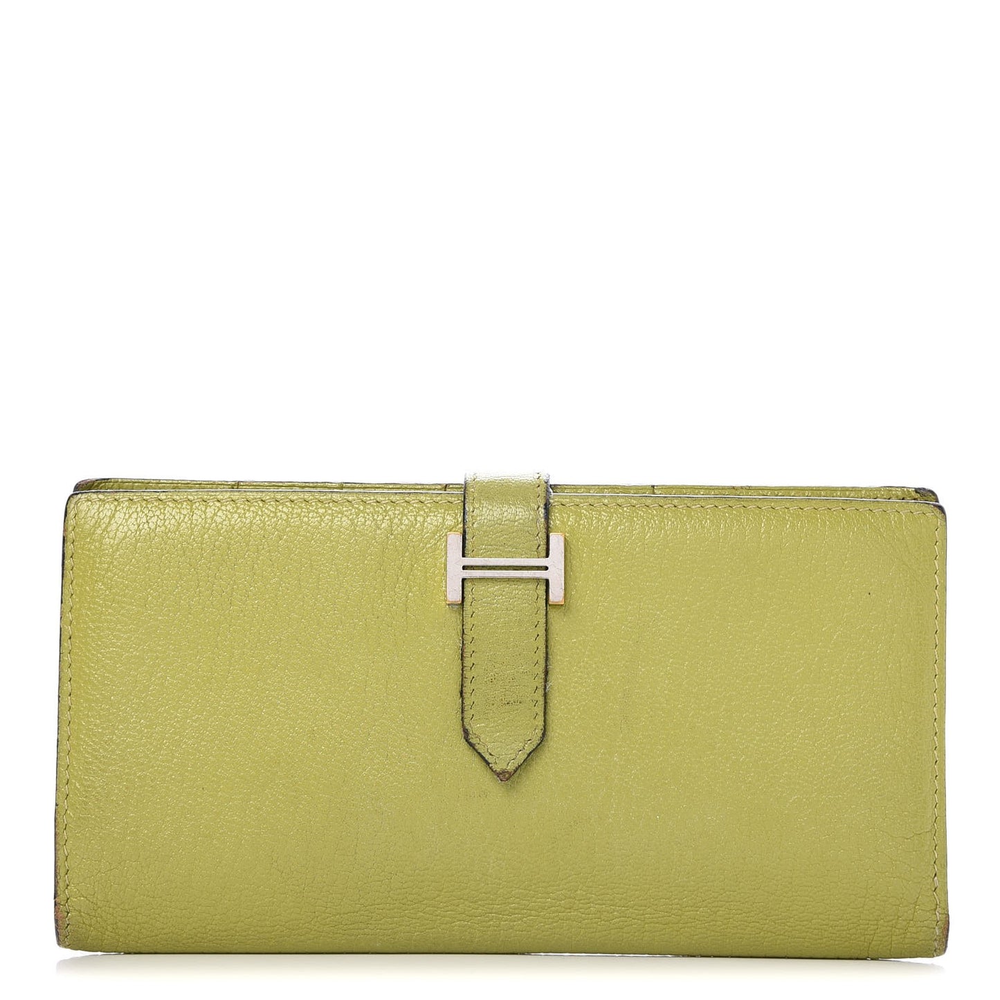 Chevre Mysore Bearn Wallet Vert Anis