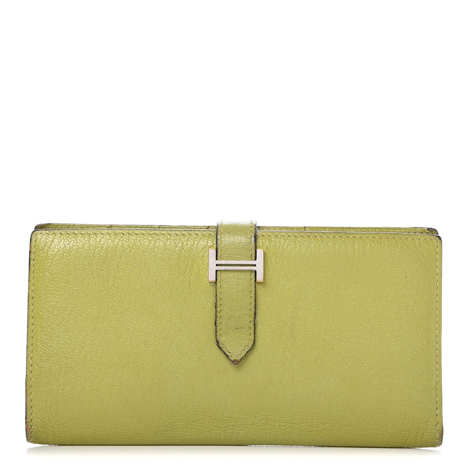 Hermes Chevre Mysore Bearn Wallet Vert Anis 1 of 18