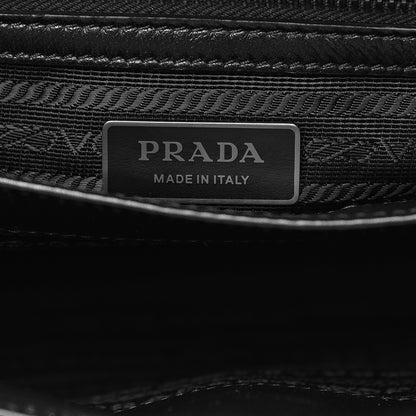 Prada Nappa Triangle Stitched Large Spectrum Bag Black 5 of 13