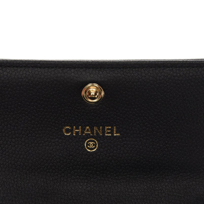Chanel Caviar Quilted Boy Flap Card Holder Black 5 of 8