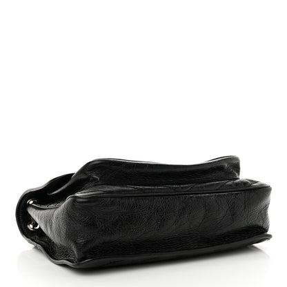 Saint Laurent Crinkled Calfskin Matelasse Monogram Large Niki Chain Satchel Black 4 of 10