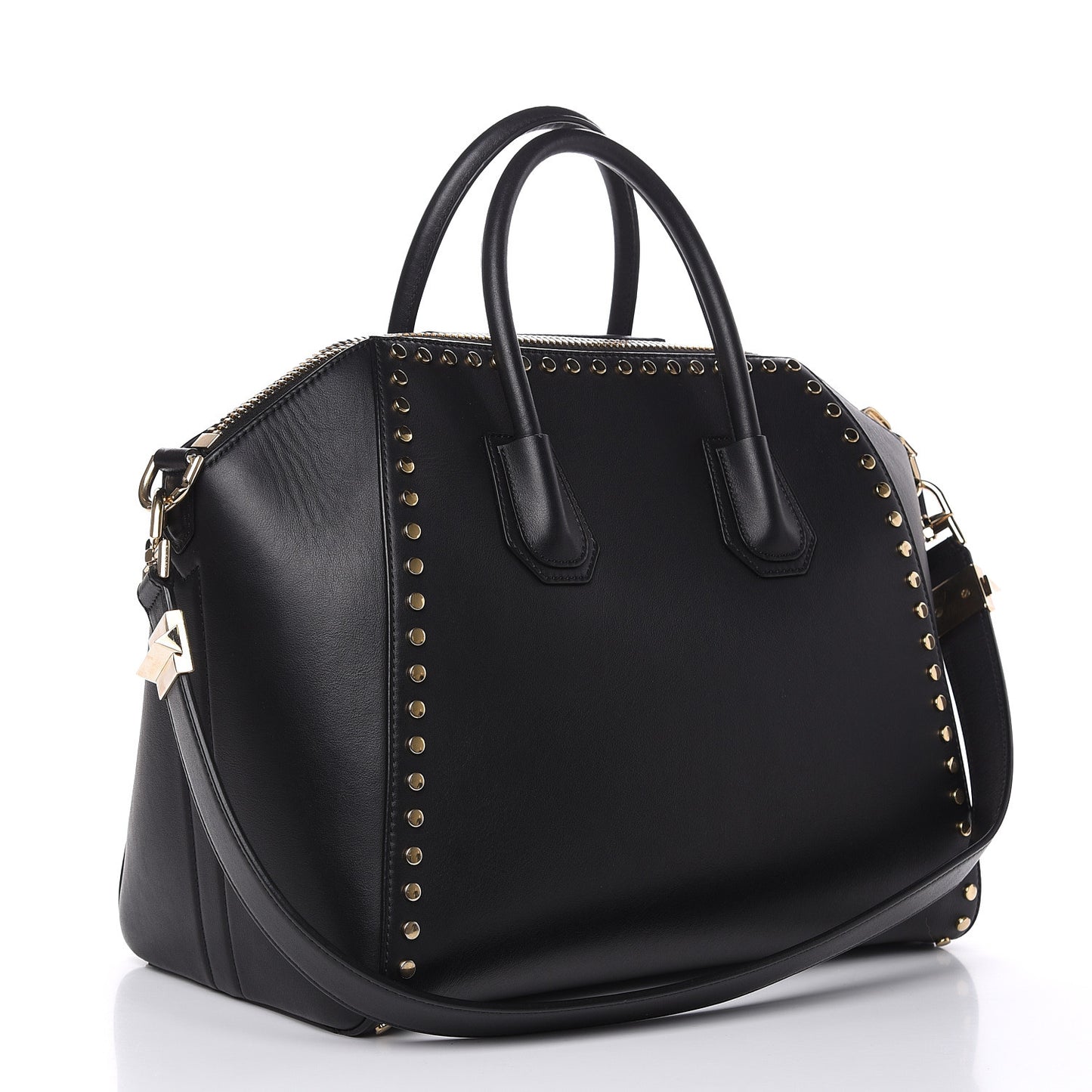 Calfskin Medium Studded Antigona Black