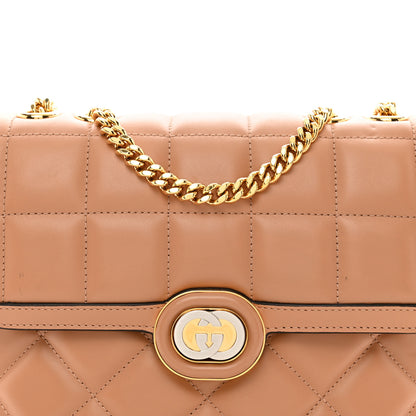 Gucci Calfskin Quilted Small Deco Shoulder Bag Camelia 5 of 11