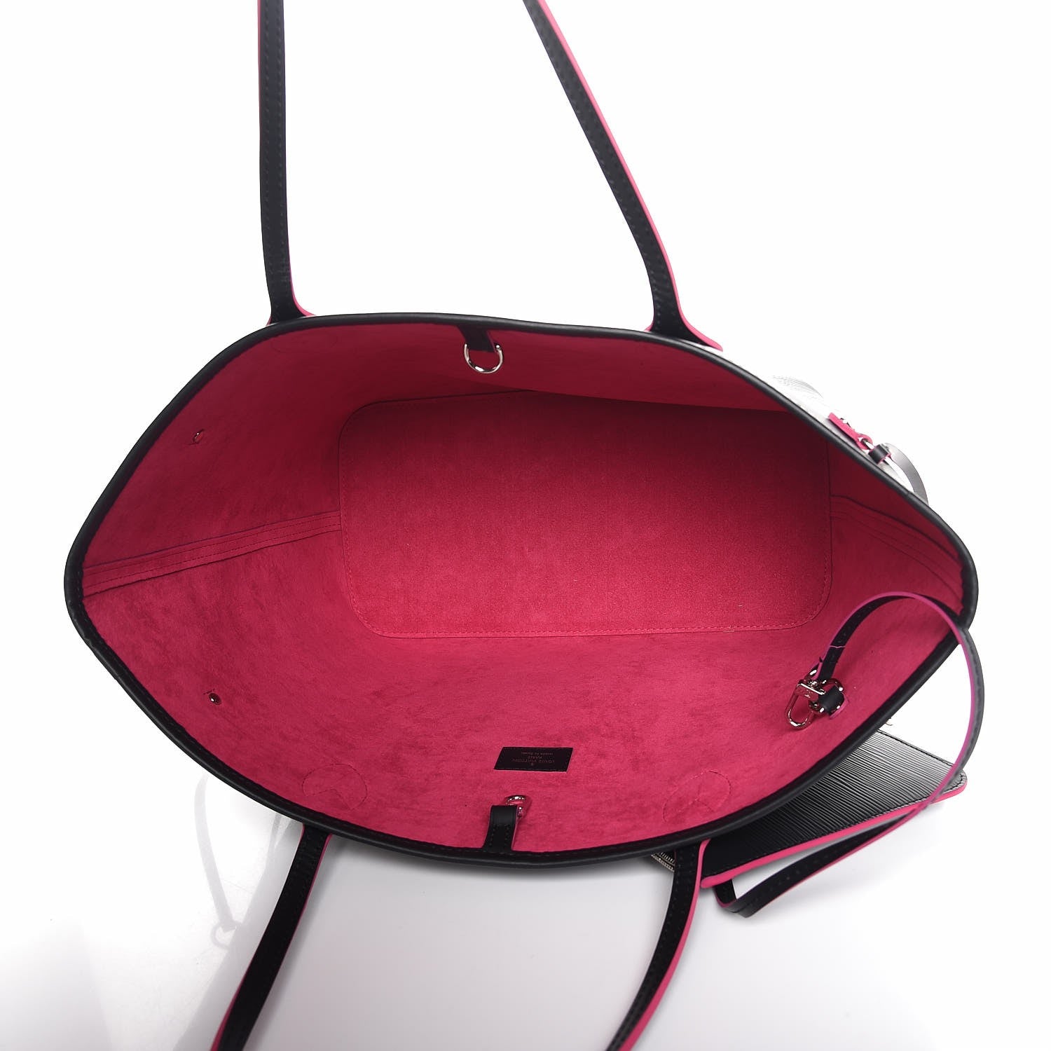 Louis Vuitton Epi Neverfull MM Black Hot Pink 6 of 13