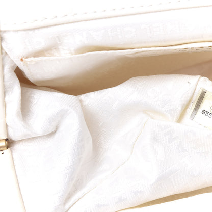Chanel Lambskin Camellia Handbag White 8 of 9