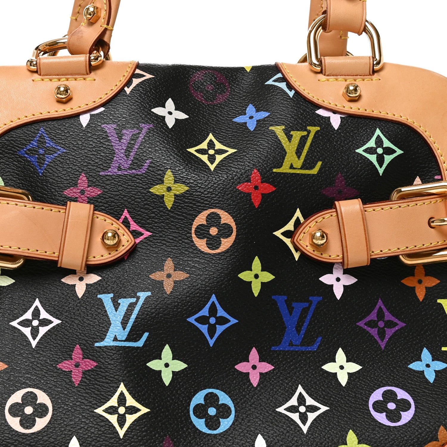Louis Vuitton Monogram Multicolor Claudia Black 7 of 9