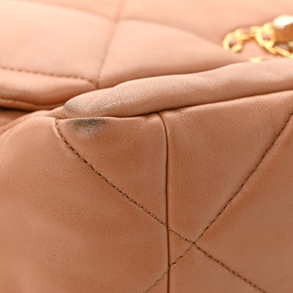 Chanel Lambskin Quilted Large Chanel 19 Flap Brown 11 of 13