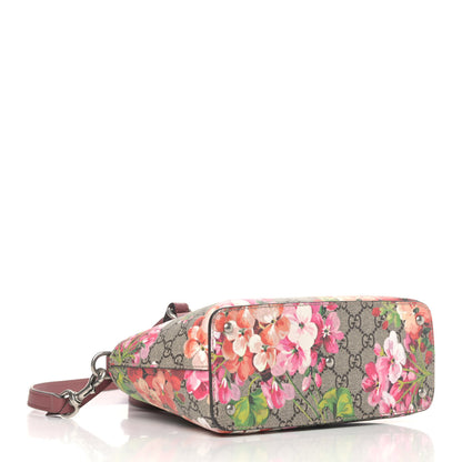 Gucci GG Supreme Monogram Blooms Mini Zip Top Tote Beige Multicolor Dry Rose 3 of 4