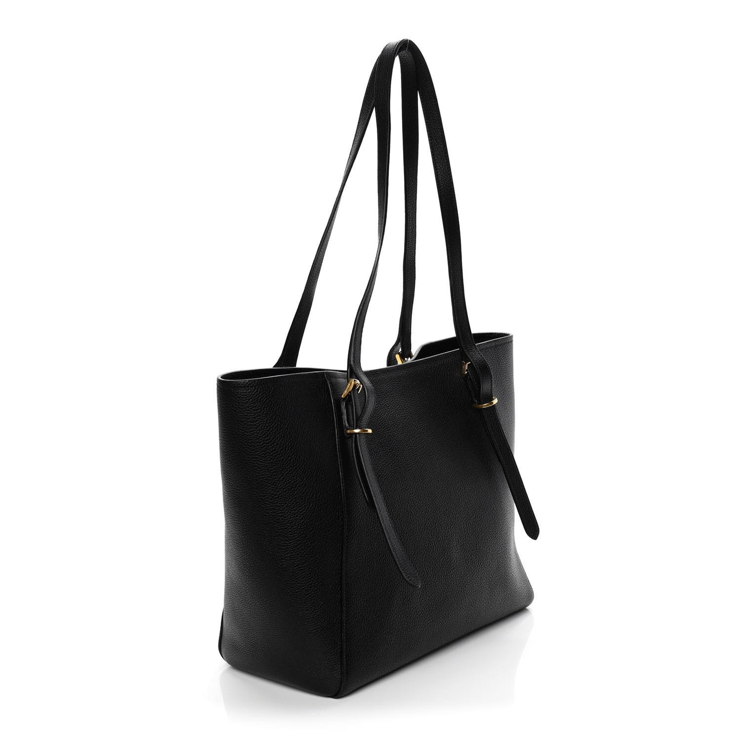 Vitello Grain Tote Black