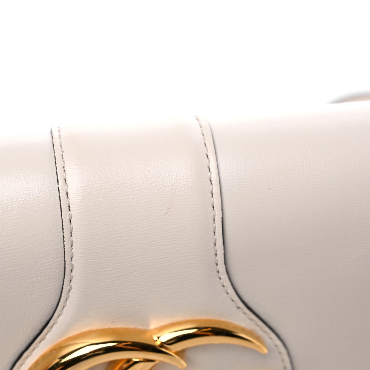 Calfskin Small Arli Flap Shoulder Bag Mystic White
