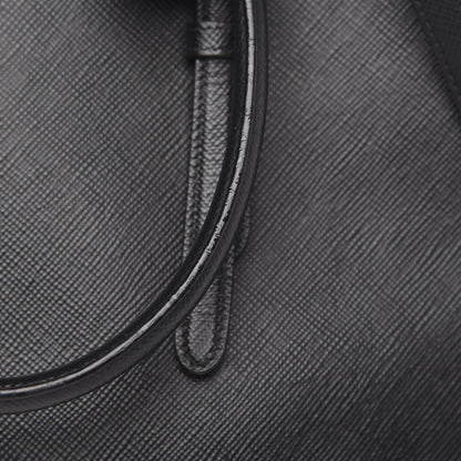 Prada Saffiano Cuir Medium Double Handle Tote Black 10 of 16