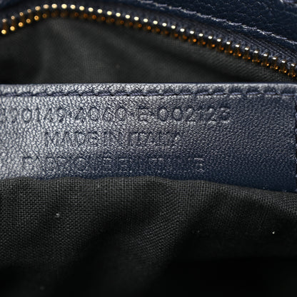Balenciaga Chevre Gold Metallic Edge Hardware Town Bleu Nuit Dark Sea 8 of 14